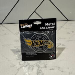 Hot Wheels Legends Tour metal car badge 2025 high-gloss cast zinc alloy